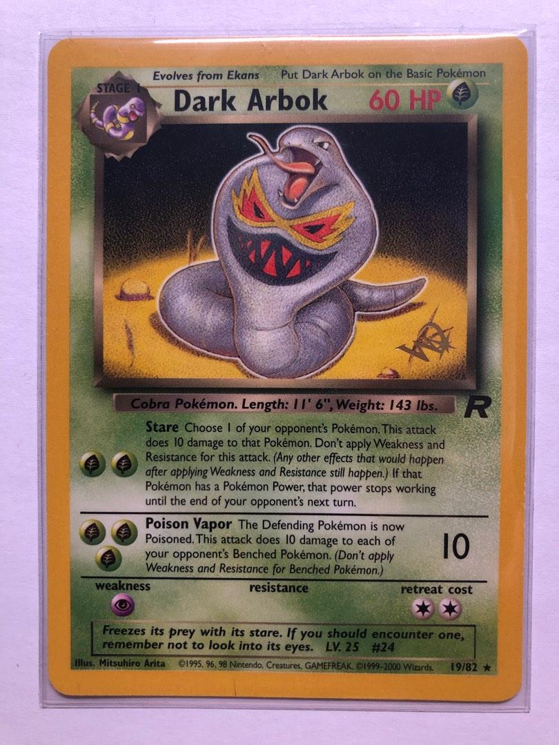 Pokemon Dark Arbok (W stamped promo), 興趣及遊戲, 收藏品及紀念品