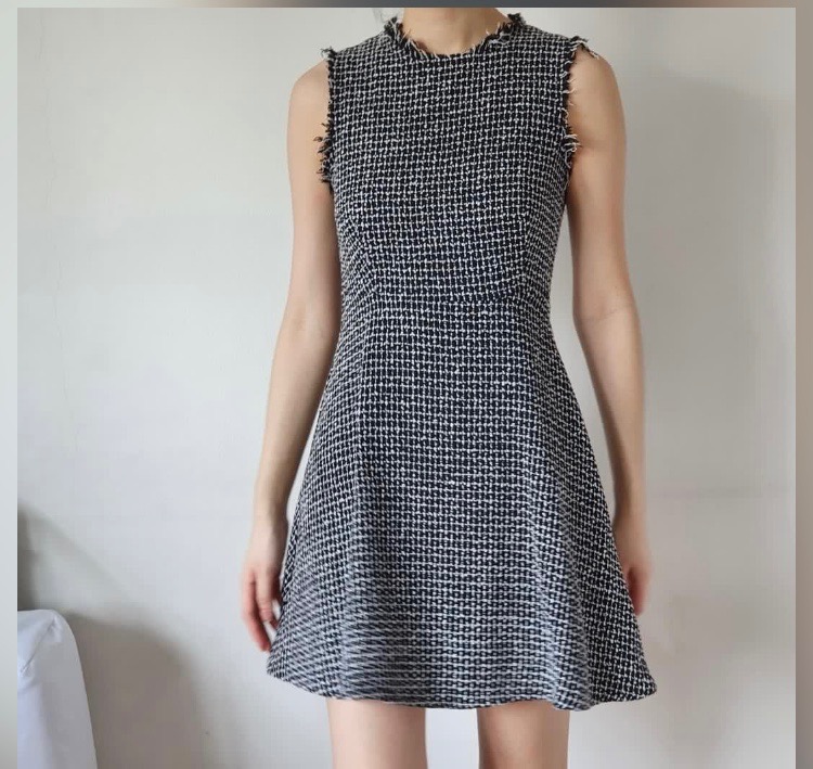Pomelo Tweed Dress, Women's Fashion, Dresses & Sets, Dresses on Carousell