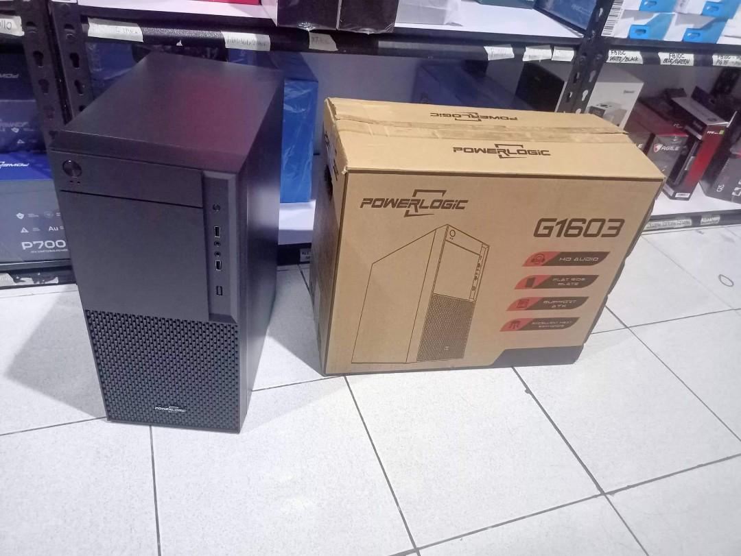 Powerlogic G1603 ATX PC Case with 700w PSU (Category: Desktops) located in Cavite. Submitted by lhensales1820 (Listing ID 1188926663, Image 1). Description: DIRECT AUTHORIZED DEALER!(ALL ITEMS ARE AVAILABLE ON HAND‼️ PAYMENT METHODS: BDO, BPI, GCASH, COD (CASH ON DELIVERY) You may also pickup the item from MONDAY - FRIDAY 8:00AM TO 7:00PM, SATURDAY 10:00AM - 5:00PM AND SUNDAY, 10:00AM TO 4:00PM Pickup location: Evangelista Makati ----All items ar