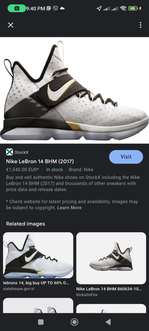Lebron 14 size store 8