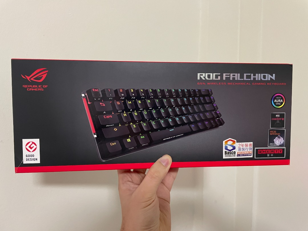ASUS ROG Falchion Cherry MX Brown, 65% Wireless Gaming Keyboard ...