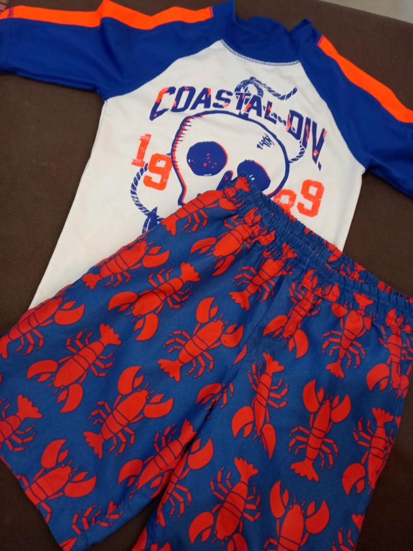 Rashguard boardshort set kids, Babies & Kids, Babies & Kids Fashion on
