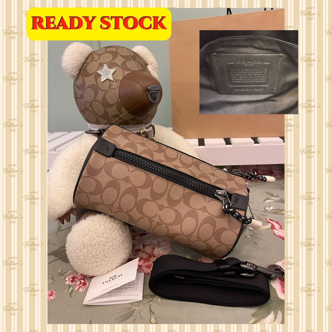 Coach barrel online bag signature