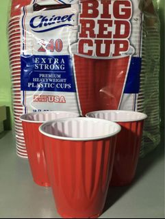 Big Red Cup 18oz for Beer Pong Party Plastic Cup 10pcs