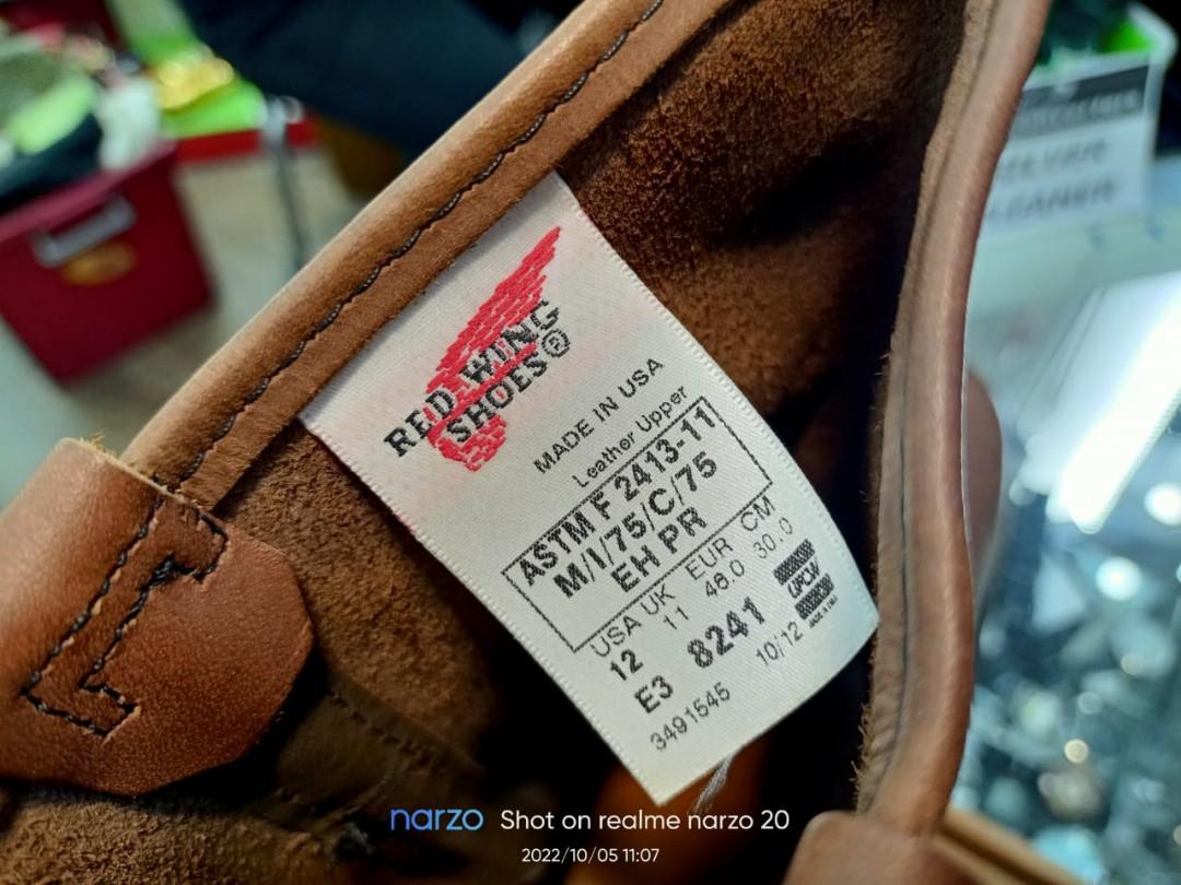 RED WING SAFETY SHOES ASTM F241311, Men's Fashion, Footwear, Boots on