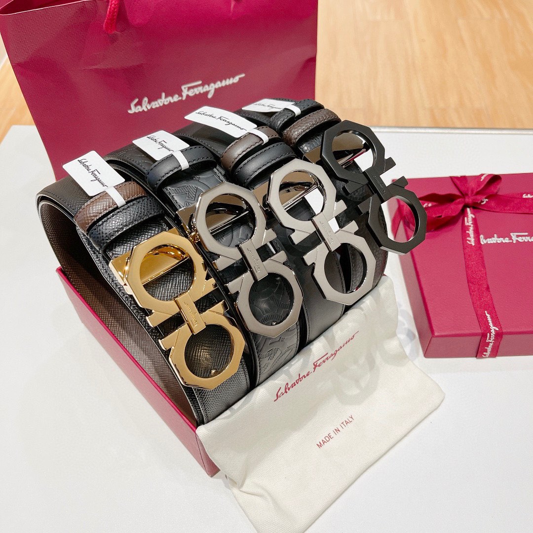 Salvatore Ferragamo men s 3.5cm belt