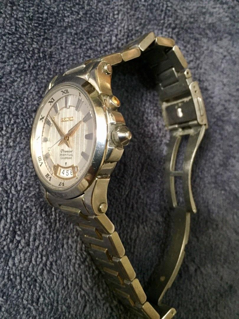 Seiko Premier Perpetual Calendar 6A32 All original, Men's Fashion, Watches  & Accessories, Watches on Carousell