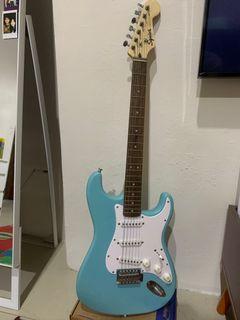 Squier Stratocaster Bullet Tropical Turquoise Blue 2021