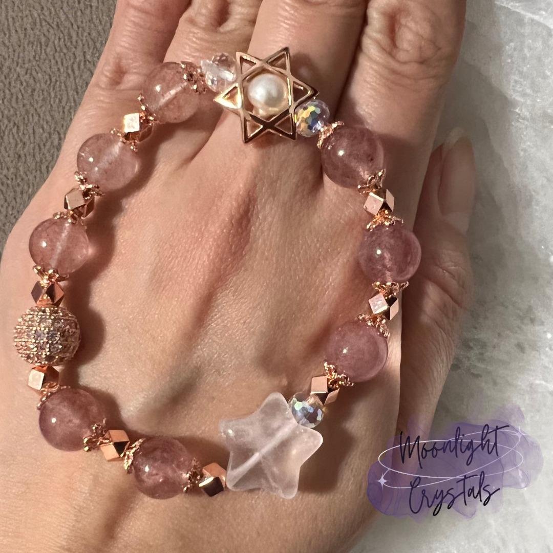 Quartz best sale bead bracelet