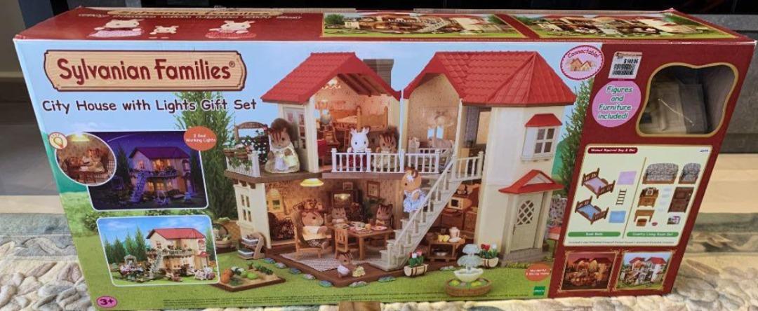 City house with lights gift set hot sale