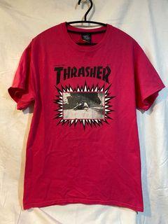 Thrasher  粉色 短袖T恤 圖案T恤 漫畫T恤