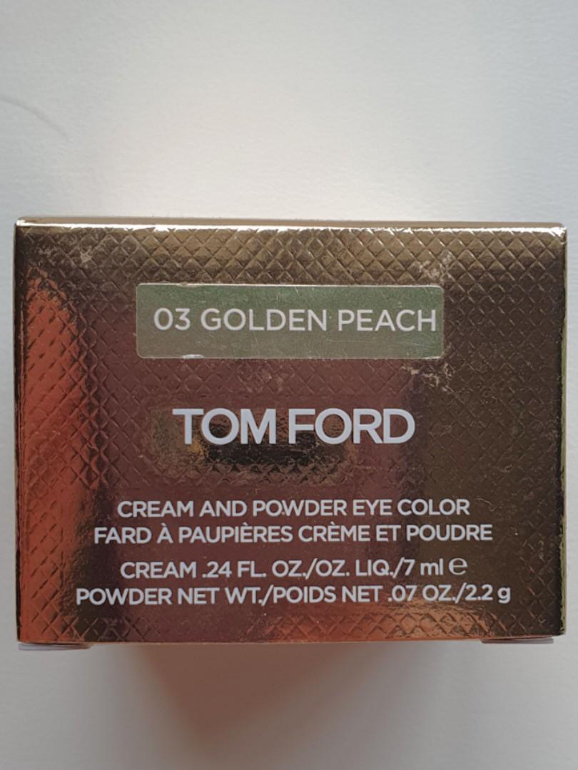 TOM FORD Cream & Powder Eye Colour GOLDEN PEACH (BARELY USED AT ALL) WITH  BOX, Beauty & Personal Care, Face, Makeup on Carousell