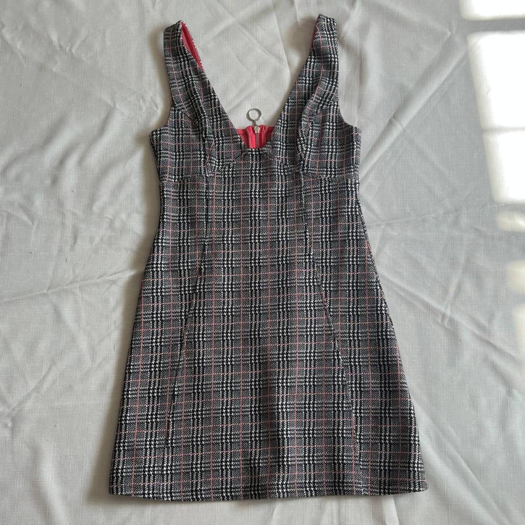 Topshop plaid dress sales