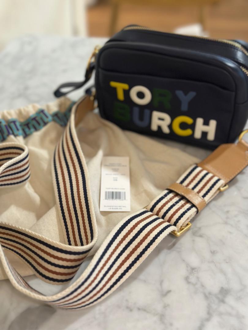 Tory Burch Perry Camera Bag in Navy Barang Mewah Tas Dompet di Carousell