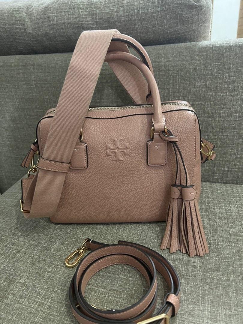 Tory burch Thea web satchel small 2straps included, Luxury, Bags & Wallets  on Carousell