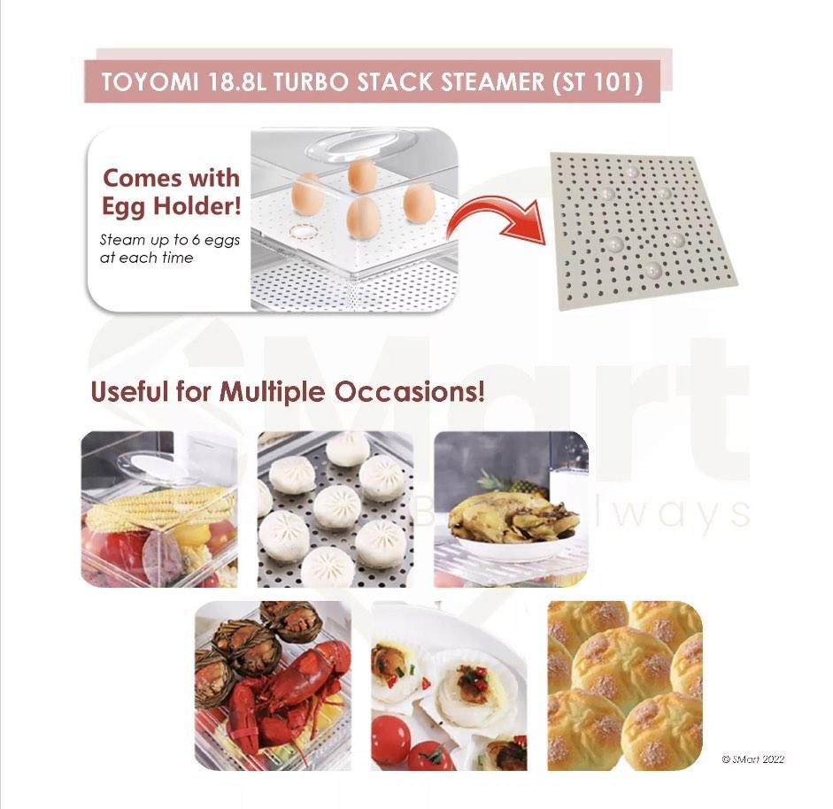 Toyomi (w warranty) Turbo Stack Food Steamer, TV & Home Appliances