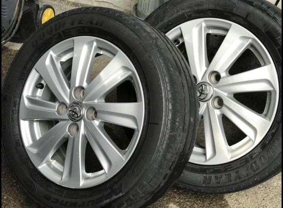Toyota Vios stock mags (Category: Mags and Tires) located in Makati City. Submitted by ljlovely (Listing ID 1188811898, Image 3). Description: Pm for more info..