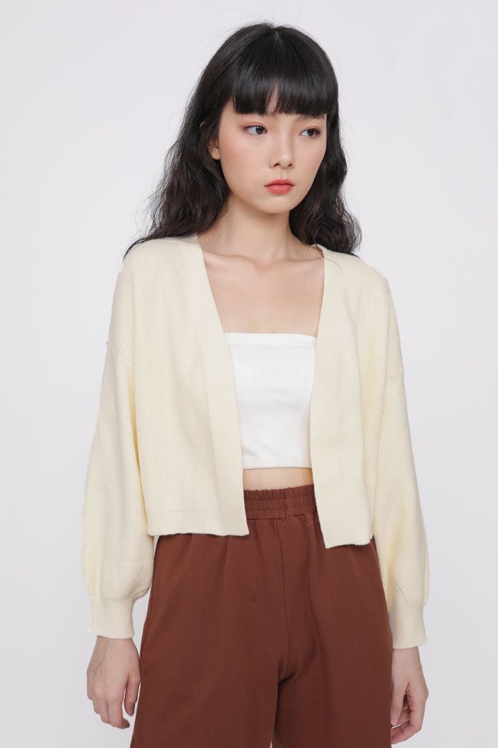 TTR Odette Knit Crop Cardigan Cream Women s Fashion Coats Jackets ttr-odette-knit-crop-cardigan-cream-women-s-fashion-coats-jackets