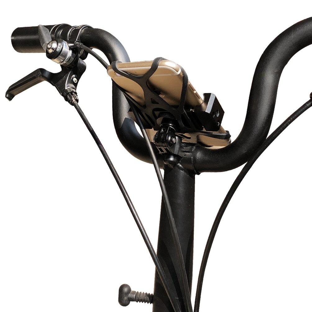 TWTOPSE Bicycle Phone Holder For Brompton Folding Bike Phone Mount 3SIXTY PIKES Handlebar Stand For Gopro