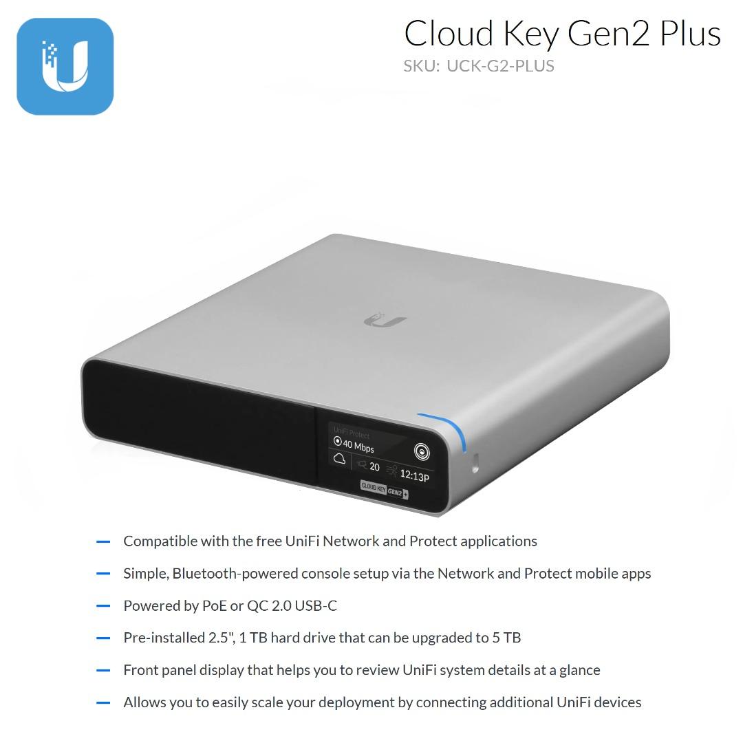 Cloud key hot sale gen2 plus