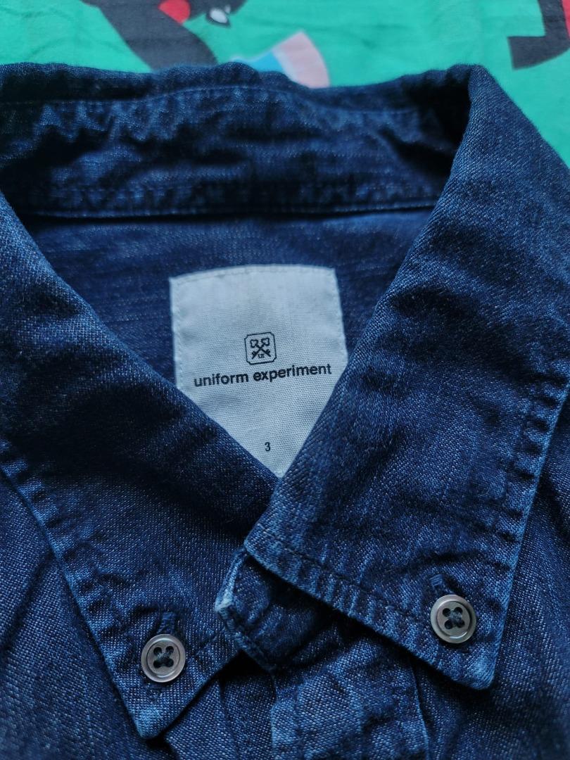 Uniform Experiment Soph Sophnet FCRB UE Denim Shirt Size 3 L, 男裝