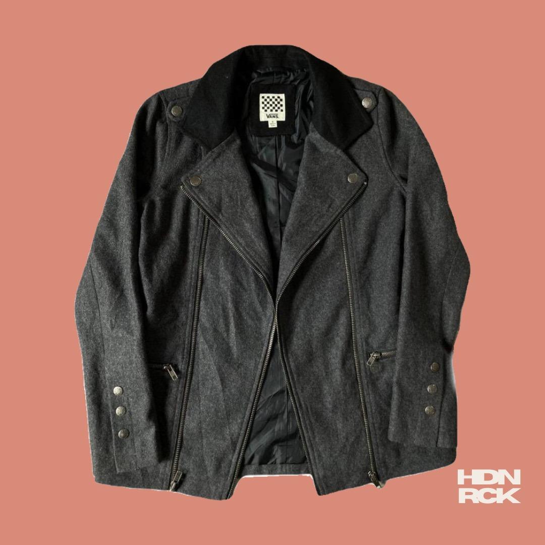 Vans leather jacket store