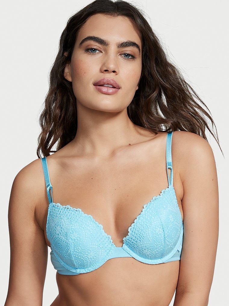 Victoria Secret Sexy Tee Push-Up Bra in Eyelet Lace, 36B, Women's Fashion,  New Undergarments & Loungewear on Carousell