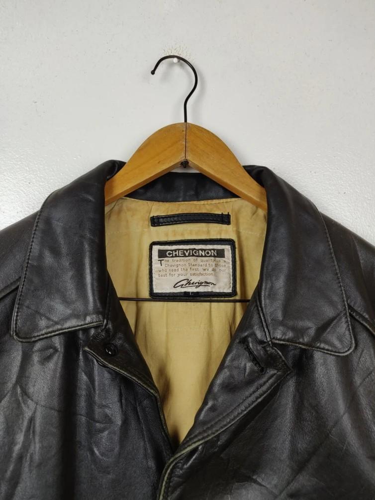 90s real leather double riders jacket