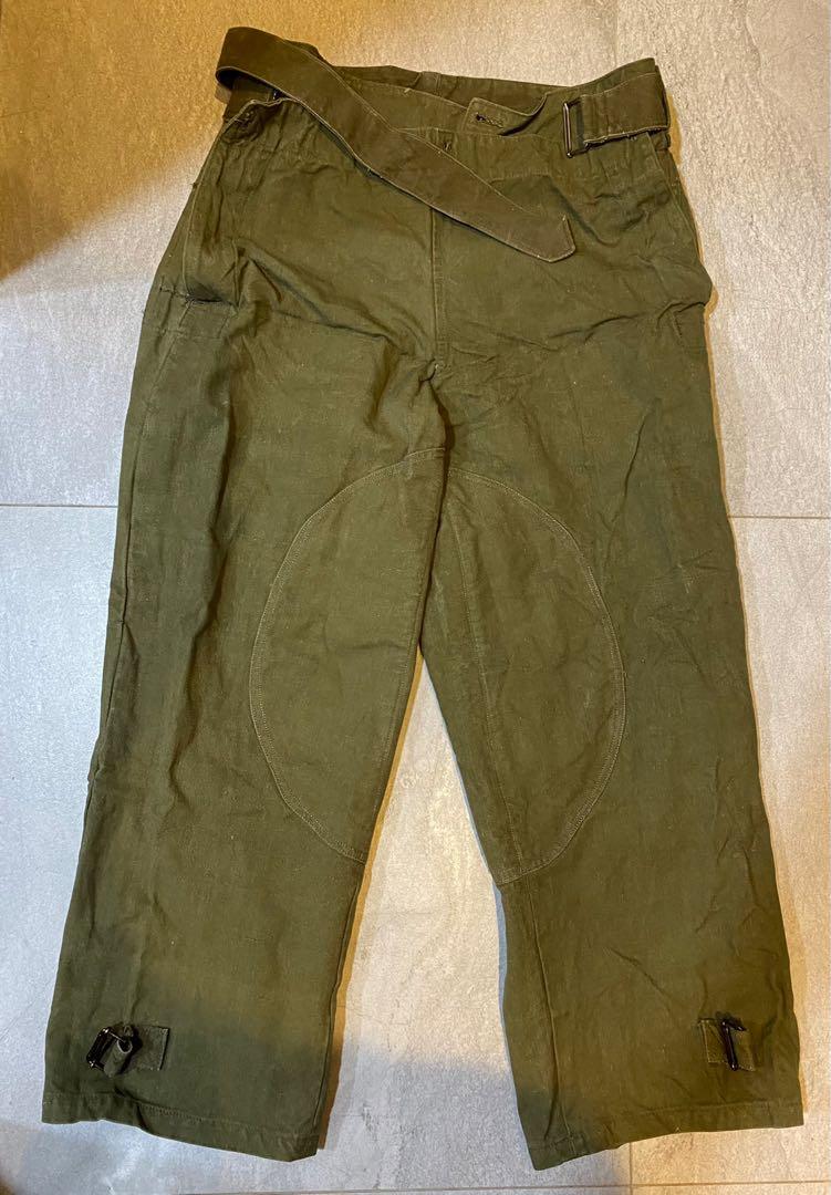 Vintage vtg m38 French army motorcycle pants, 男裝, 褲＆半截