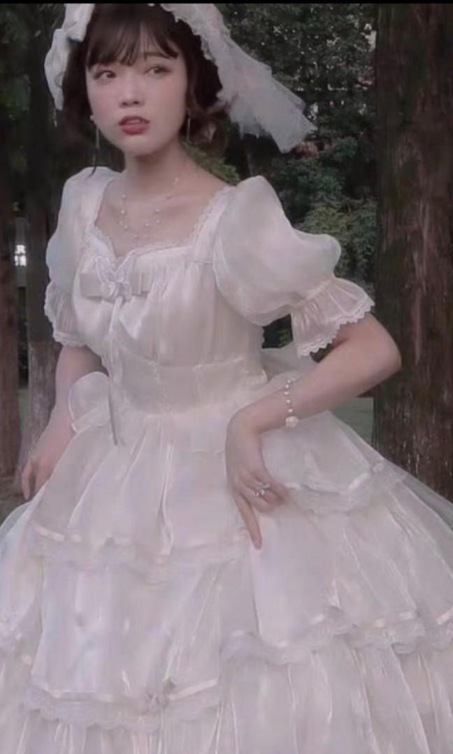 Puffy White Lolita Dress