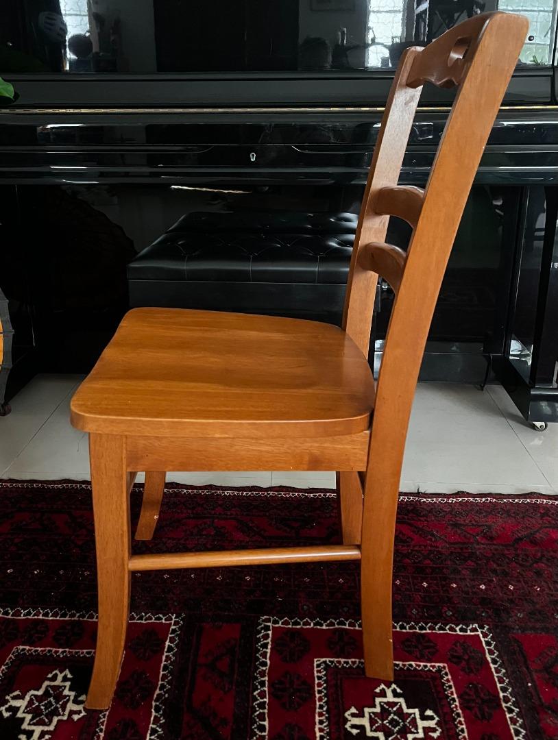 Wooden Dining Chairs (set of four), Furniture & Home Living, Furniture