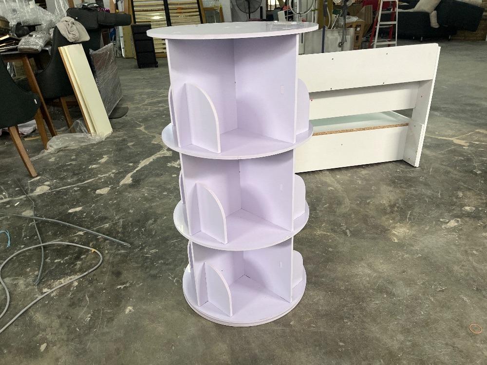 Wooden Display Rack White Colour / Rak Paparan Kayu Warna Putih ...