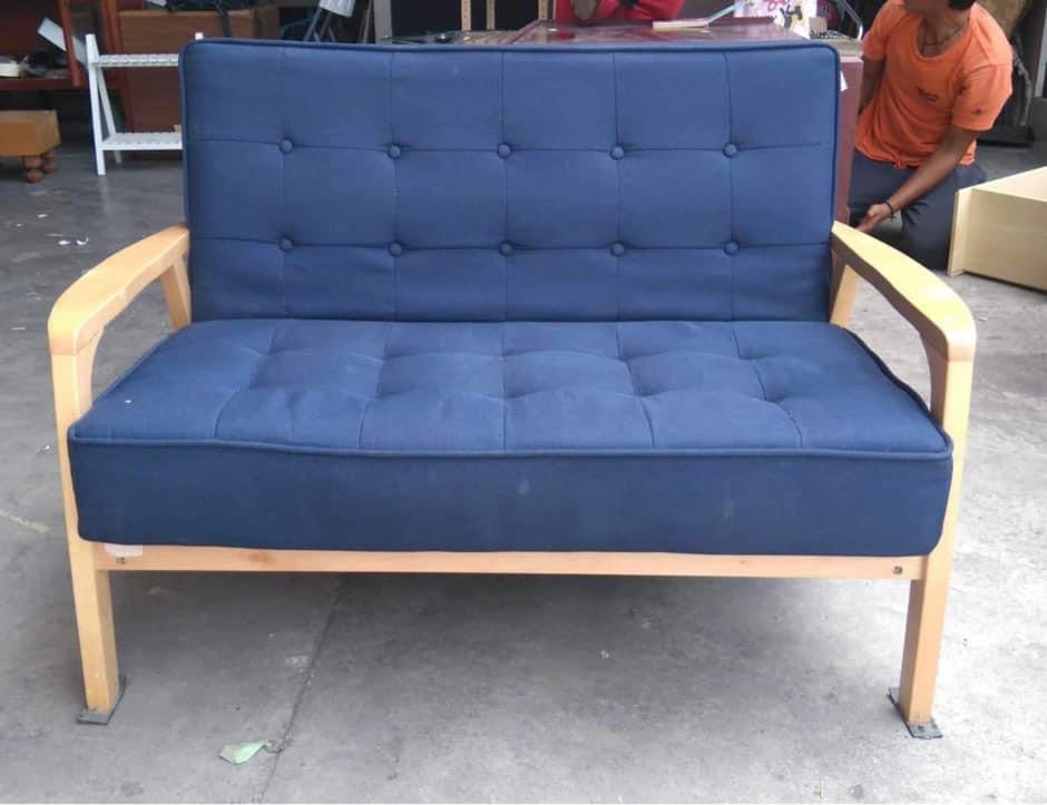 Wooden sofa, Furniture & Home Living, Furniture, Sofas on Carousell