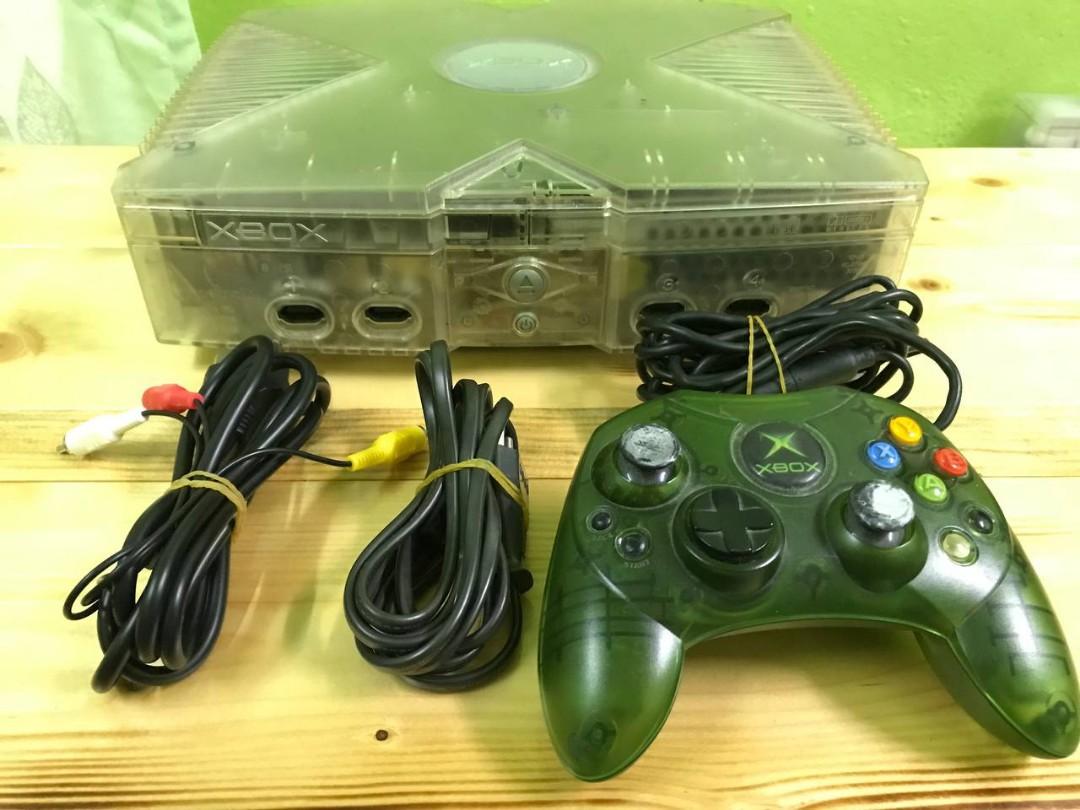 Xbox Classic white transparent (used), Video Gaming, Video Game