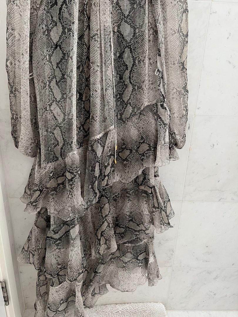 knee length dresses for ladies Zimmermann Corsage Lily Midi Dress (For Hire)  EKOLUV