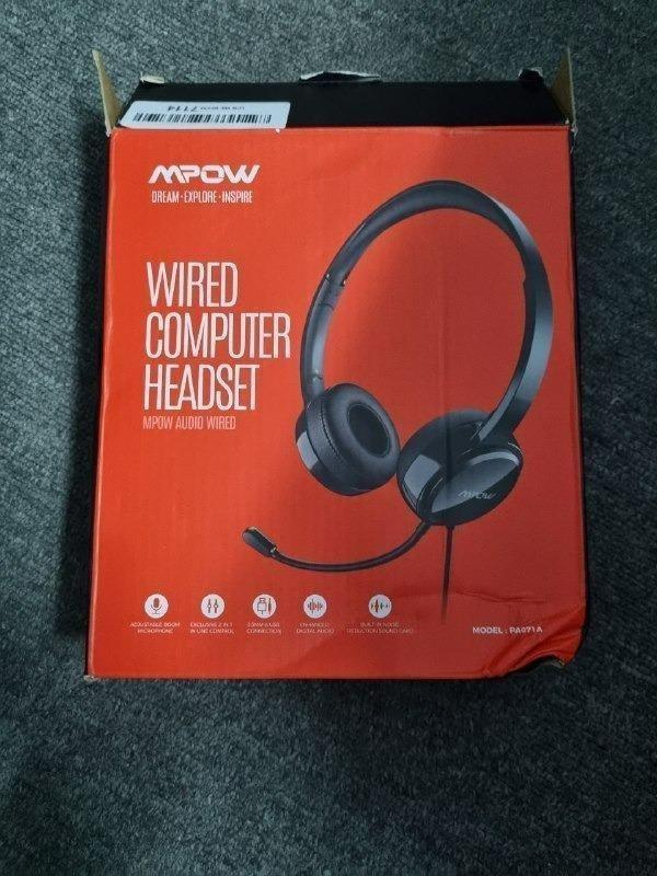 Mpow wired computer headset pa071a deals
