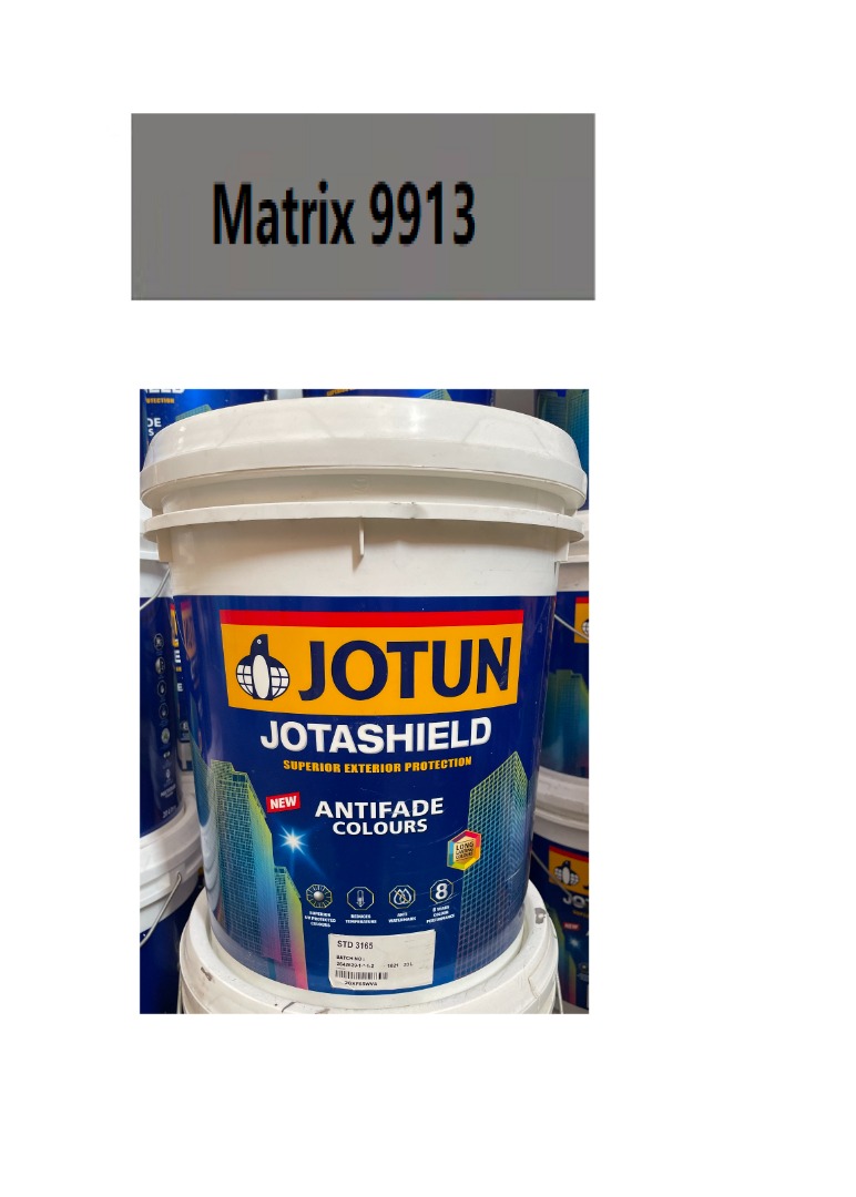 20L Jotun Jotashield Antifade Colours 9913 Matrix External Wall, Furniture & Home Living, Home