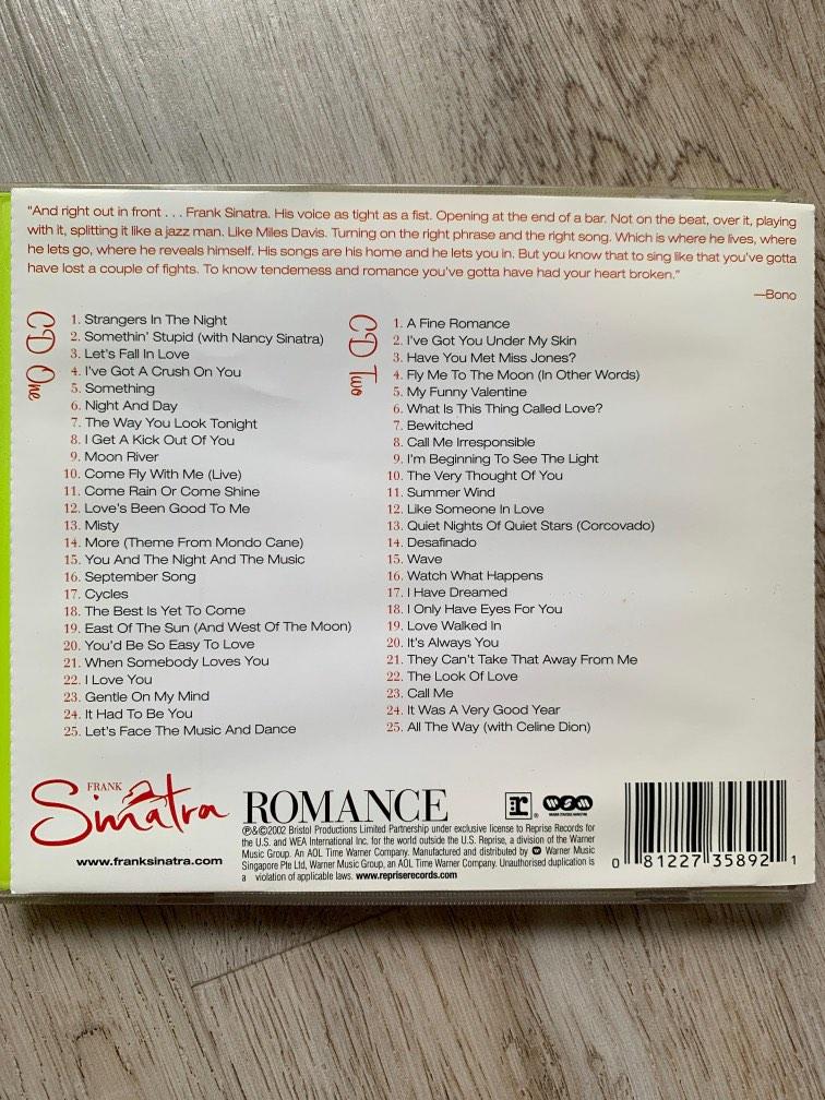 24K GOLD Frank Sinatra Romance 2Gold Cd Set Digitally Remastered