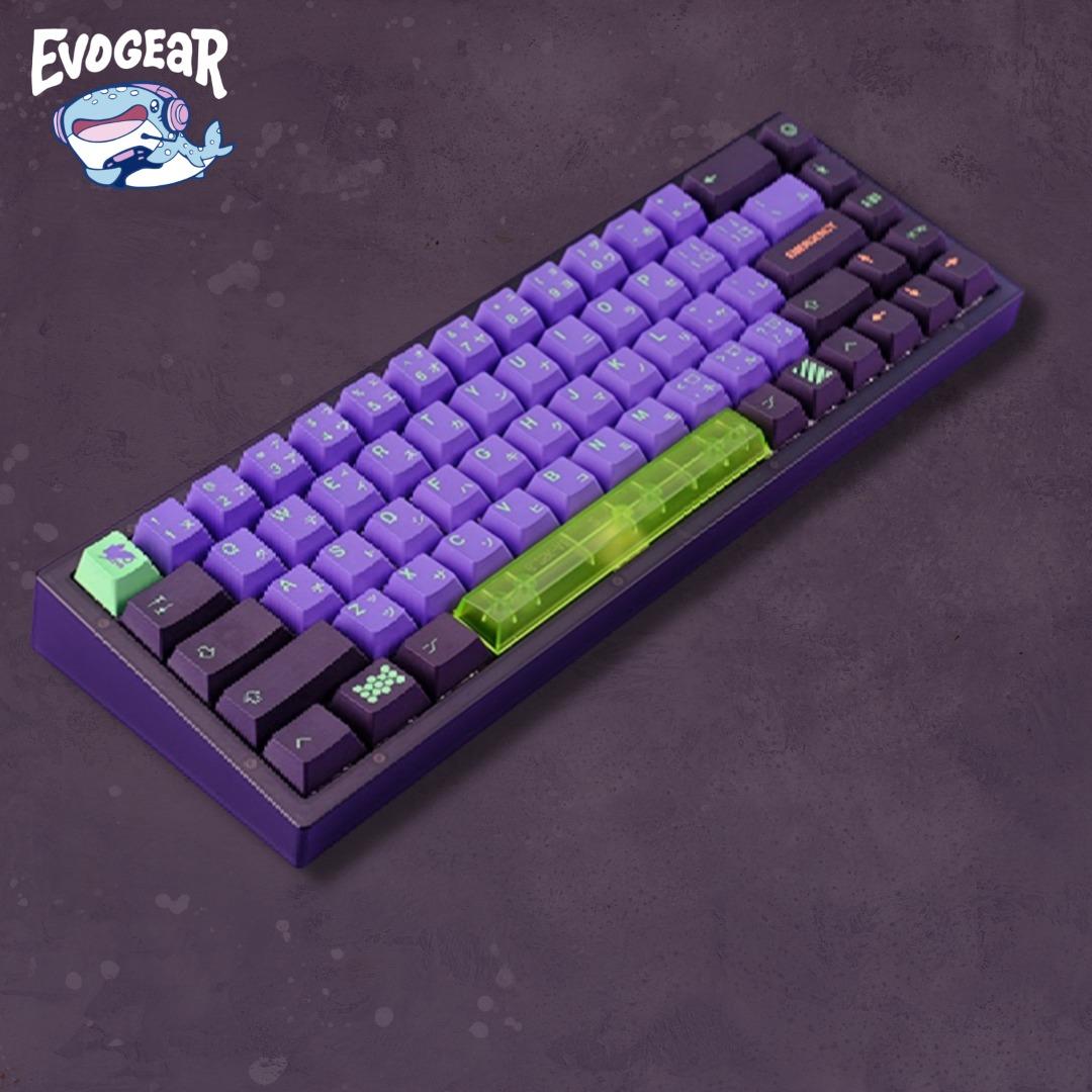 {IN STOCK} EVA (Evangelion) Keycaps | Japanese Keycaps | Cherry Profile ...