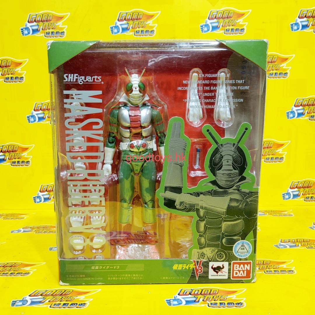 中古已開封 BANDAI SHF 幪面超人 MASKED RIDER V3, 興趣及遊戲, 玩具 & 遊戲類 - Carousell