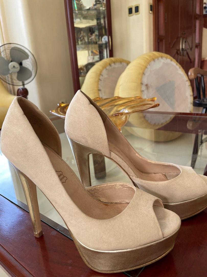 Aldo Suede Peep-Toed Heels (Category: Heels) located in Muntinlupa City. Submitted by kdeclutters (Listing ID 1189152541, Image 3). Description: Only used once for an event. Comes with Aldo box and original price tag .