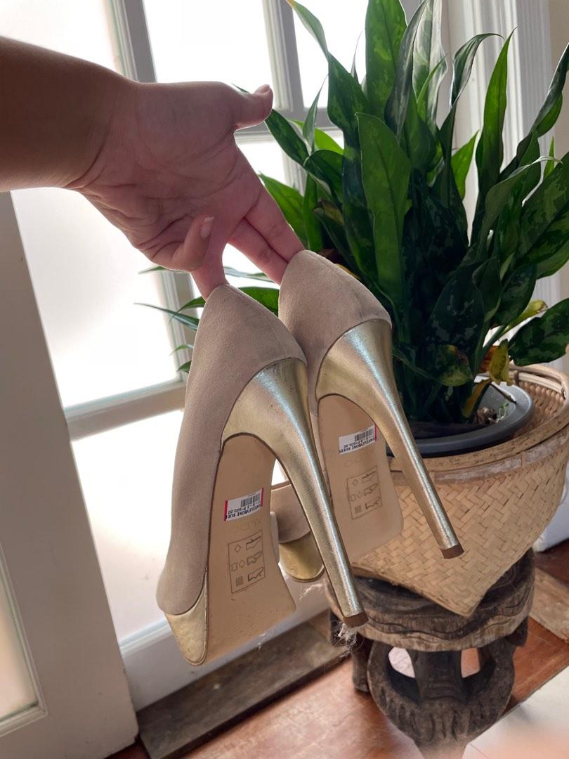 Aldo Suede Peep-Toed Heels (Category: Heels) located in Muntinlupa City. Submitted by kdeclutters (Listing ID 1189152541, Image 2). Description: Only used once for an event. Comes with Aldo box and original price tag .