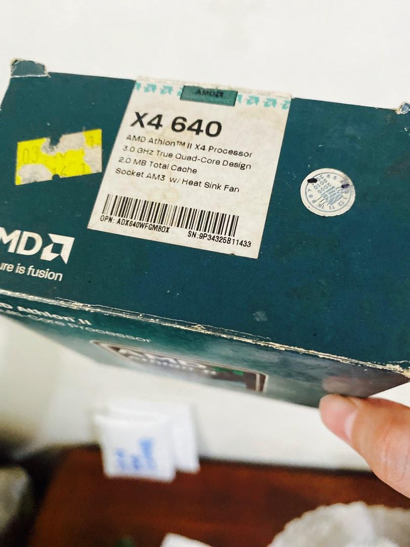 AMD Athlon II X4 640 CPU Processor (with HSF + box), Computers & Tech ...