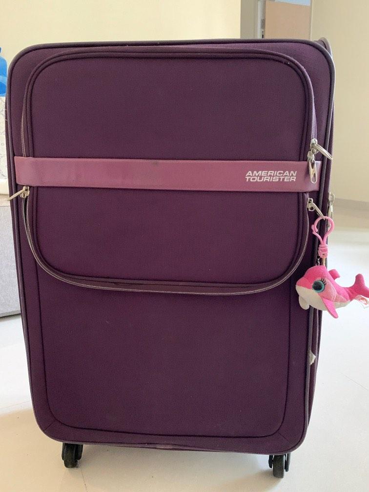 American tourister purple luggage, Hobbies & Toys, Travel, Luggage on