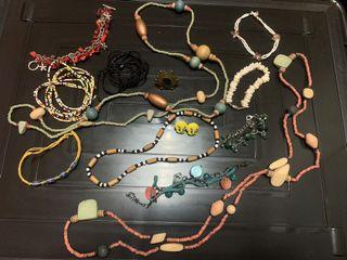 BUNDLE: Assorted accessories - necklace, bracelet, anklet, ring