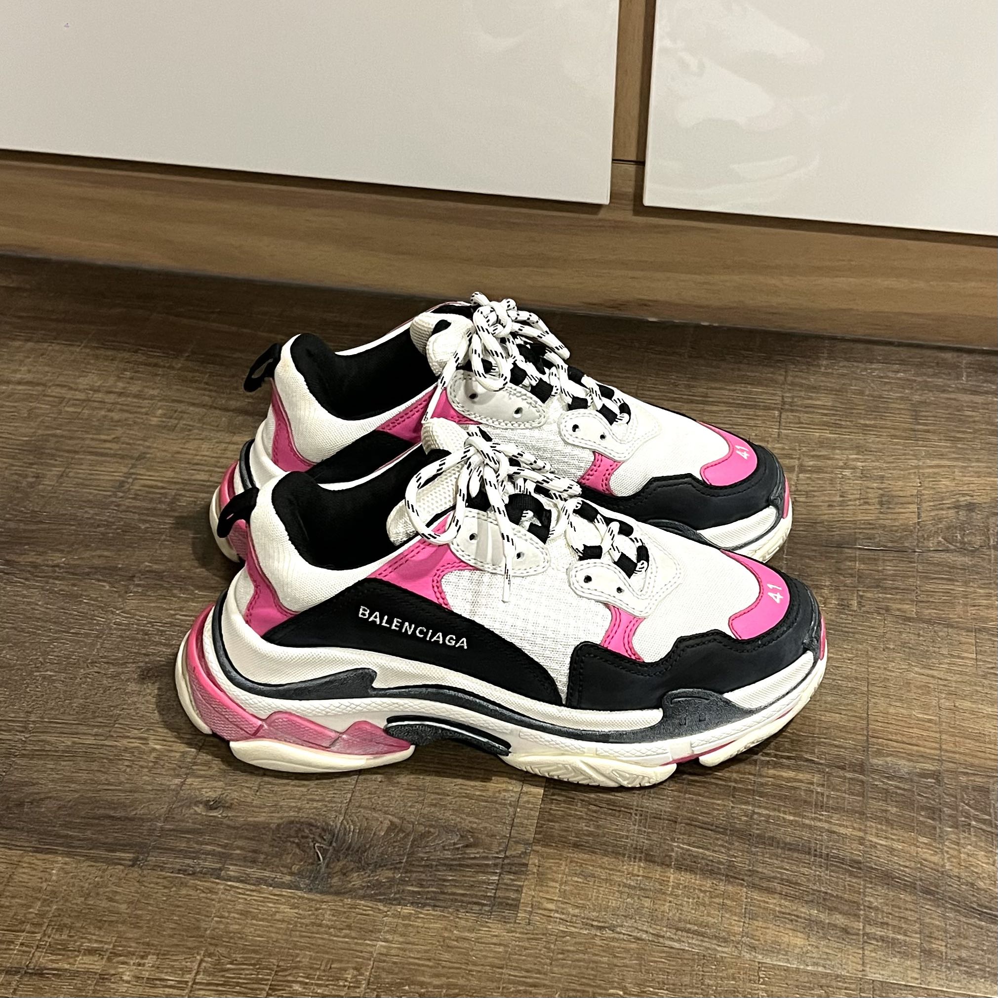 triple s pink and white