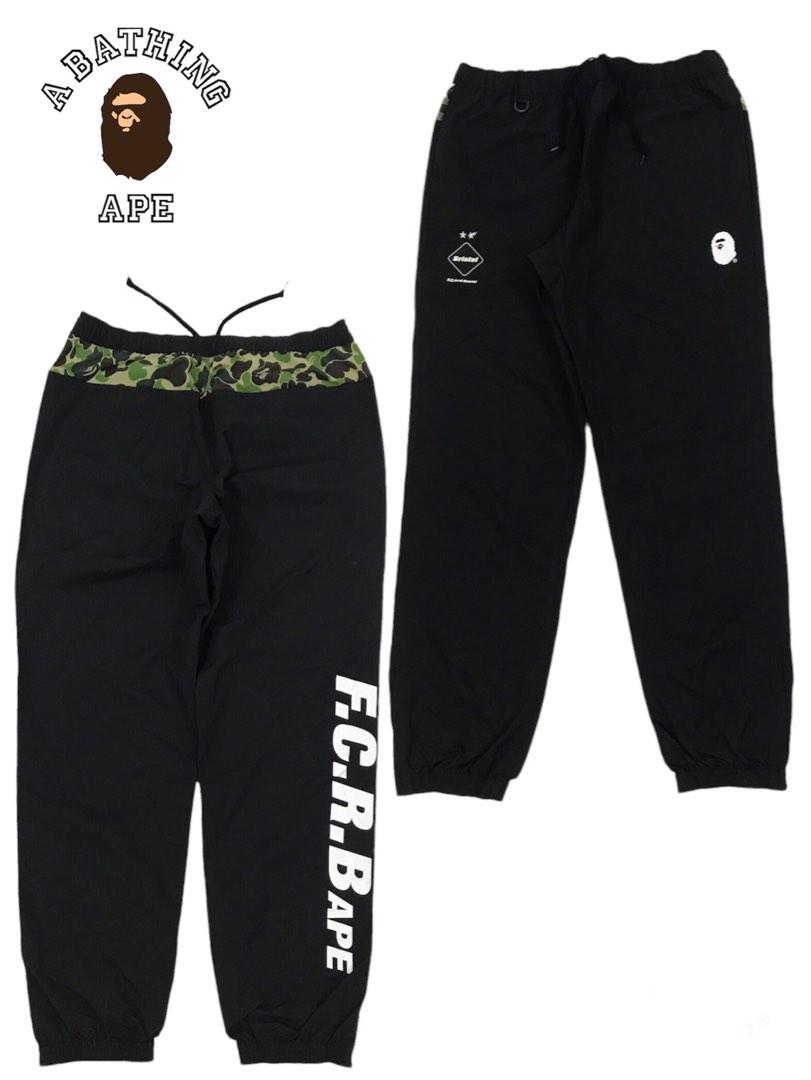 Black bape joggers hot sale