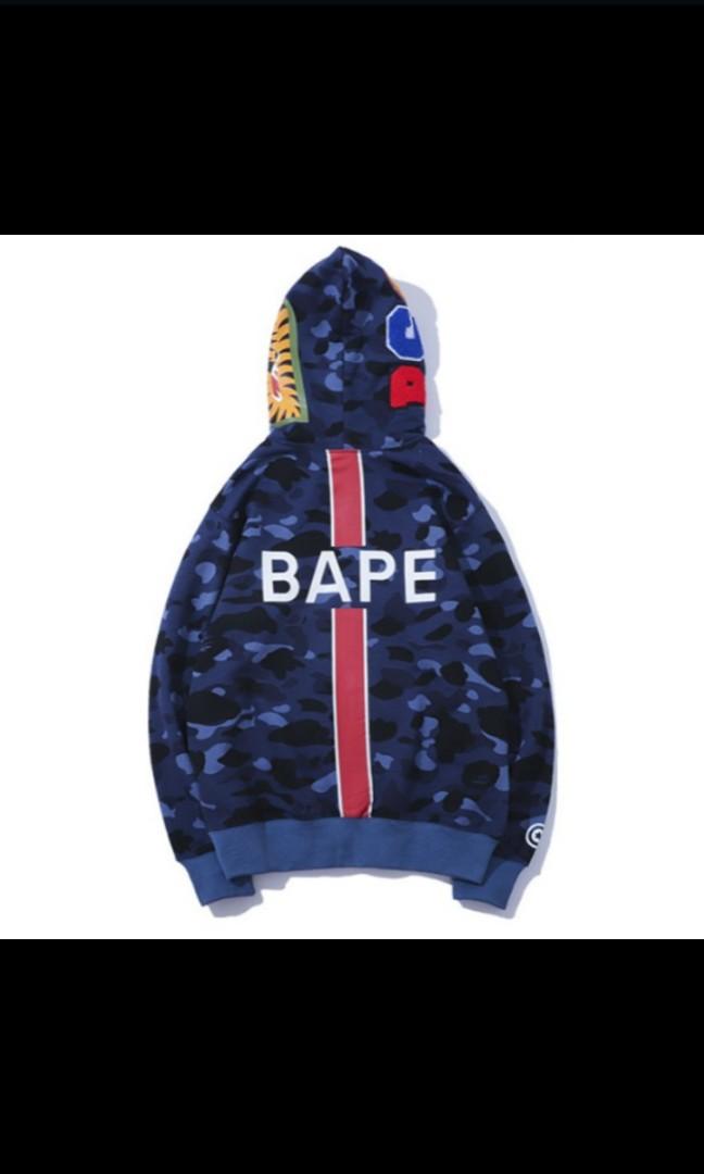 Bape hoodie x psg Men s Fashion Activewear on Carousell