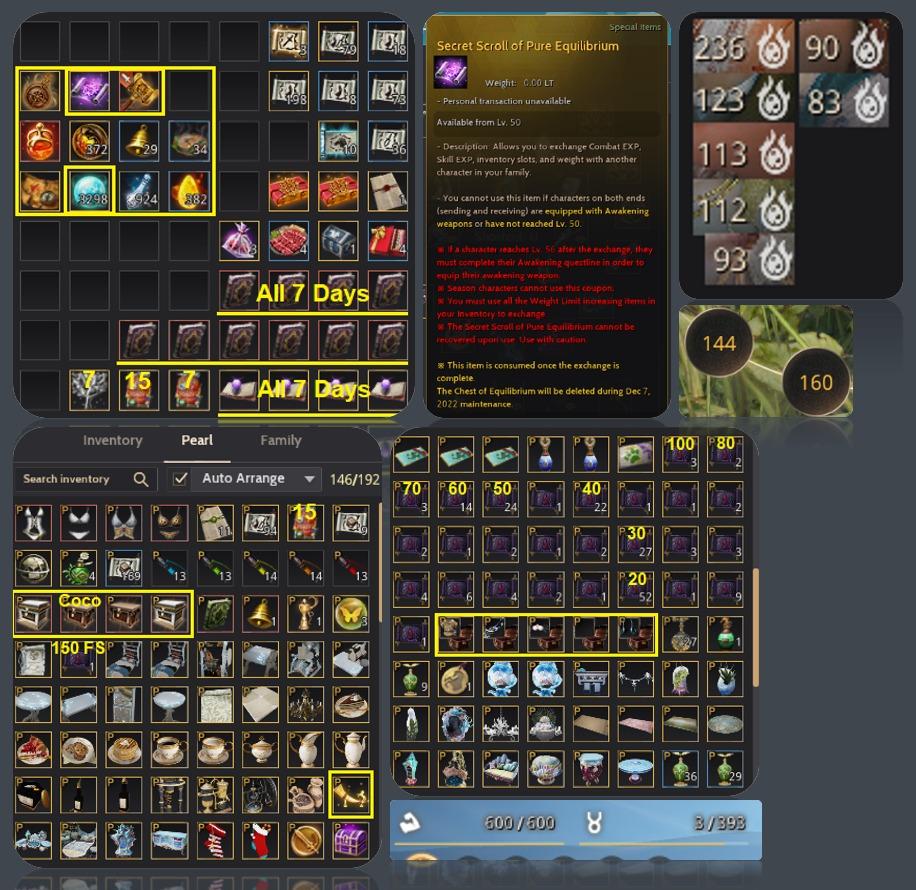 Black Desert Online Account 685 GS, 2 Carracks, 2 Dream Horses, Unli