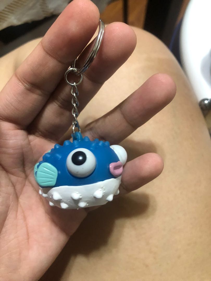 Blue puffer fish with popping eyes Hobbies Toys Toys Games on Carousell